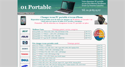 Desktop Screenshot of changer-ecran-pc-portable.com